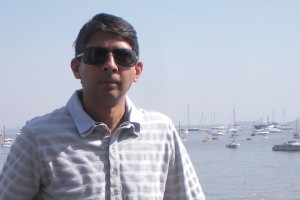 Setting sail: Akil Hirani breezes through Mumbai’s harbour.