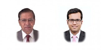 A photo of Vijai Mathur and Saiyam Chaturvedi from Link Legal India Law Services on an article about upside sharing agreements
