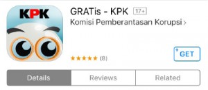 the Indonesian Corruption Eradication Committee (KPK) app
