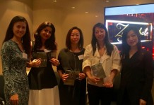 From left to right: Lin Shi, president of the HKCCA; Nadia El-Mahmoud Koshy, co-founder of Zahrabel Dining Club; Sandra Wong and Julie Tuan, founders of Lola’s Ice Pops and Lily & Ran Artisan Ice Cream; and Benita Yu, president of FIDA.