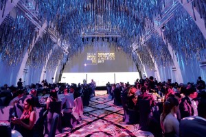 JW Marriott’s ballroom provides a stunning backdrop for the evening