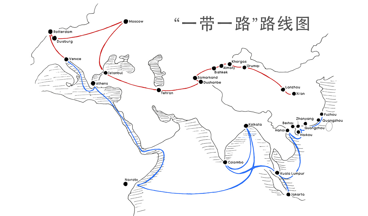 “一带一路”沿线国家和地区