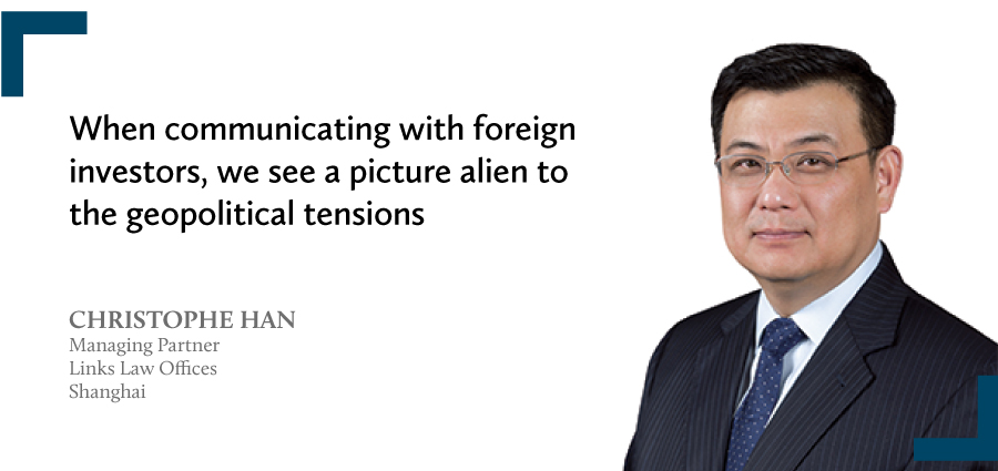 Christophe Han Managing partner Links Law Offices Shanghai