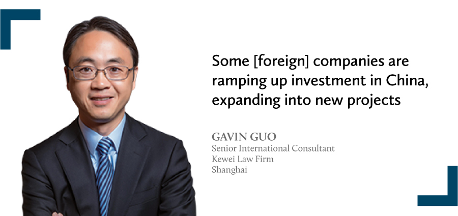 Gavin Guo Senior International Consultant Kewei Law Firm Shanghai