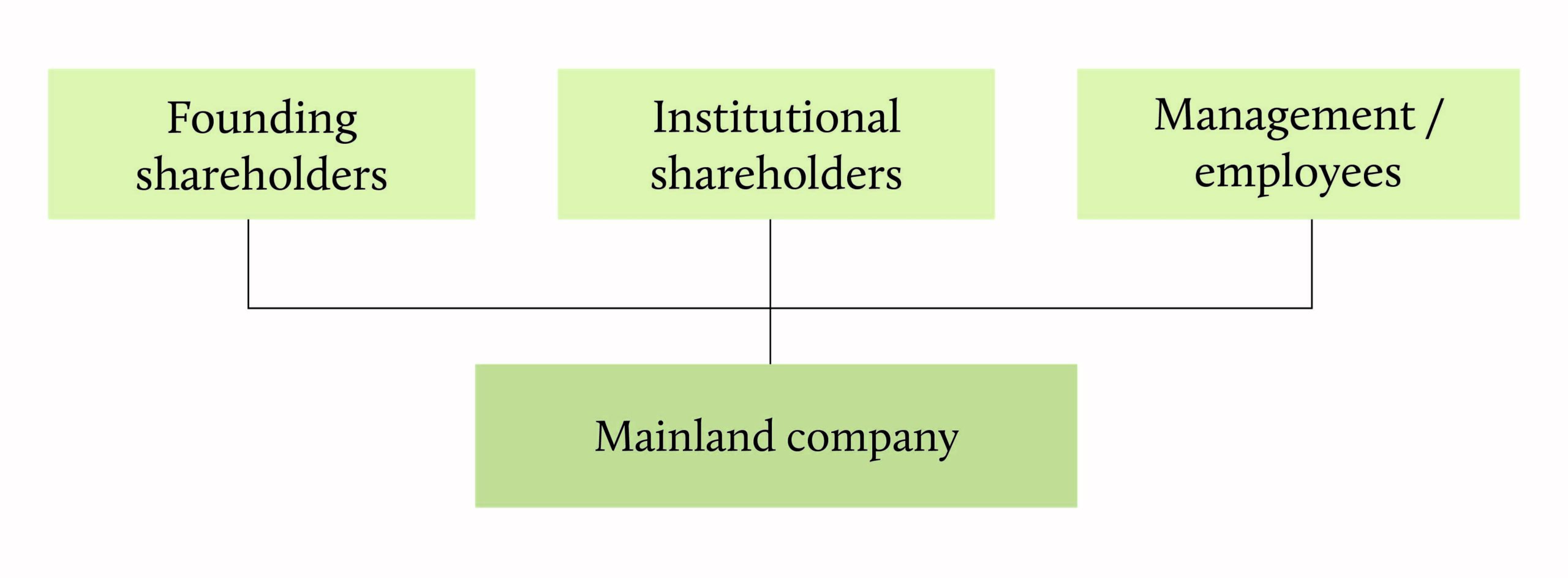 The structure of a Mainland enterprise-01