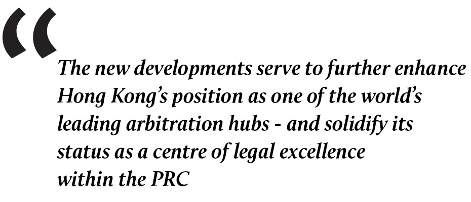 Recent developments in Hong Kong's arbitration landscapes Quote