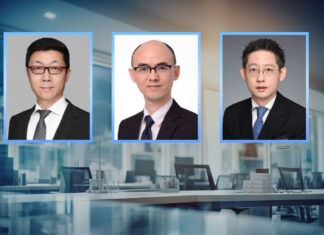 Vincent Zhu, Peter Zeng and Liu Hongjun