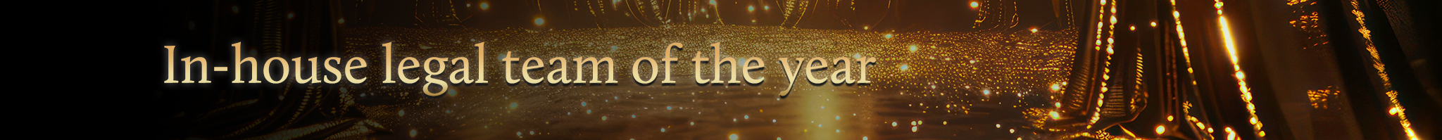 Sub-header banner Legal team of the year