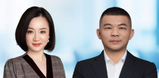 From left: You Bailu and Xu Haibo