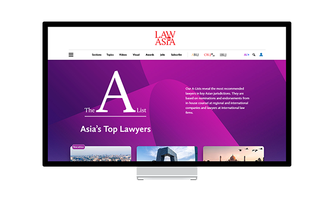 A monitor with a screenshot of the A-List index web page