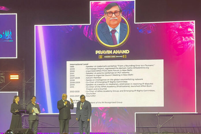 IP-expert-Pravin-Anand-honoured-with-prestigious-APAA-award IP expert Pravin Anand honoured with prestigious APAA award