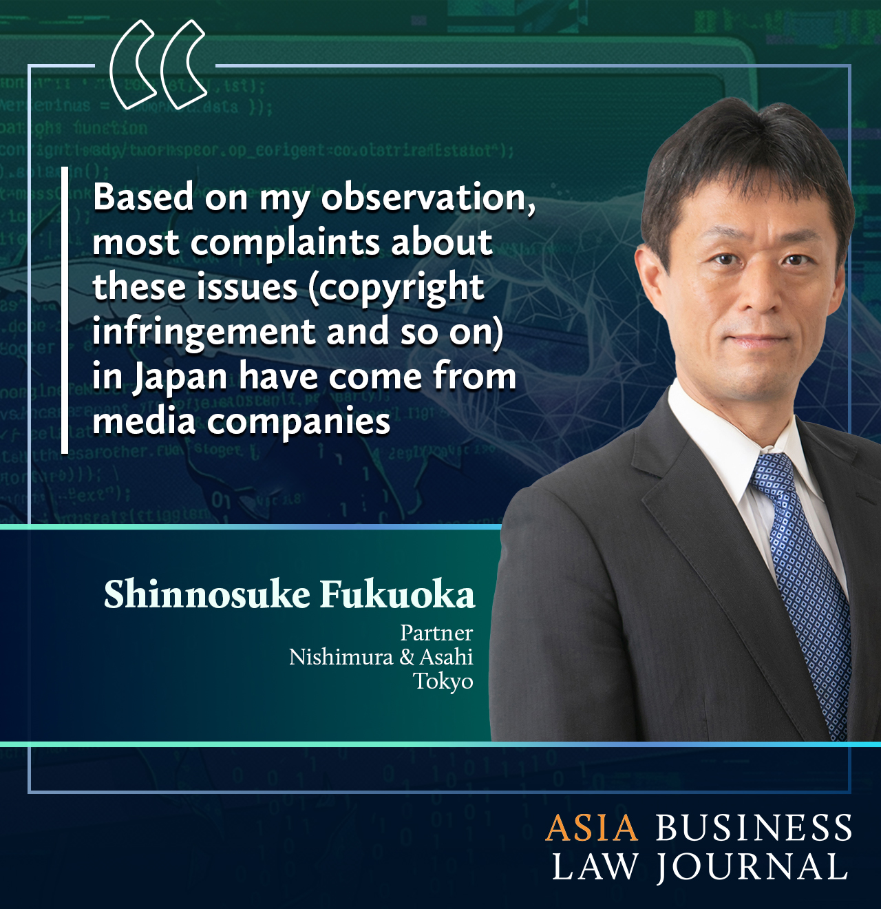 Shinnosuke Fukuoka, Nishimura & Asahi