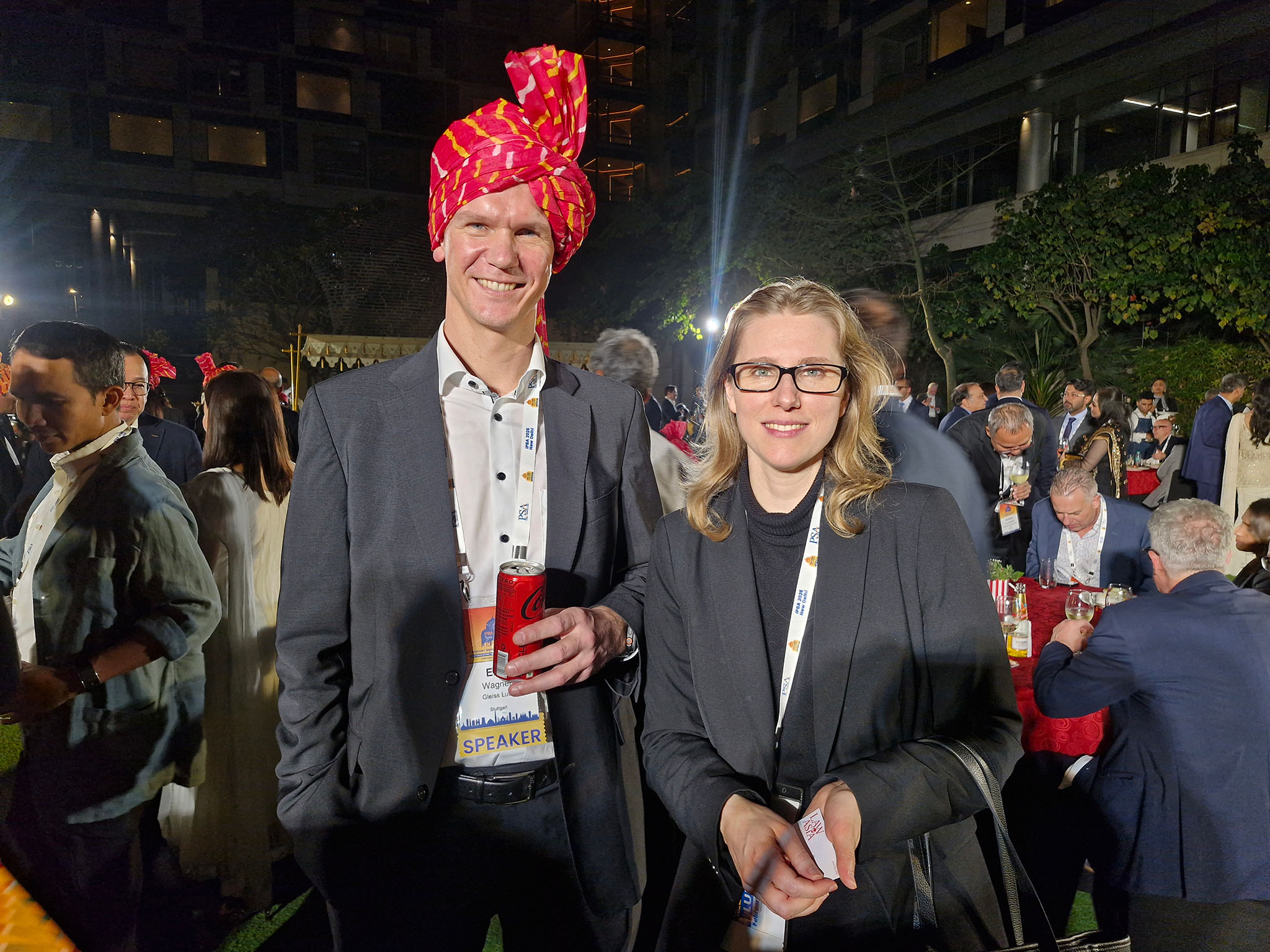 From left: Prof. Dr. Eric Wagner, partner at Gleiss Lutz, Stuttgart with Kristina Winkelmann, partner at Nishimura & Asahi, Brussels