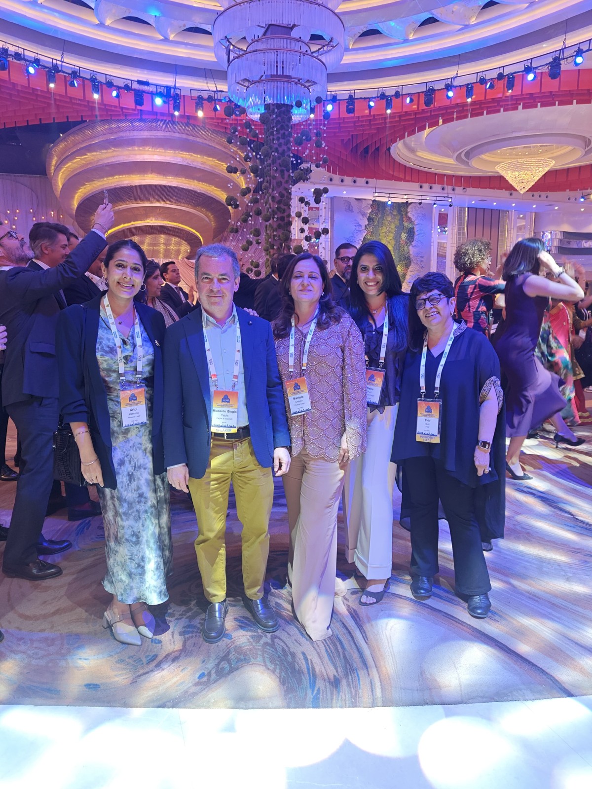 From left: Kripi Kathuria of Phoenix Legal; Riccardo Giorgio Cajola of Cajola & Associati; Manjula Chawla and Neha Puri of Phoenix Legal; and IPBA president-elect Priti Suri