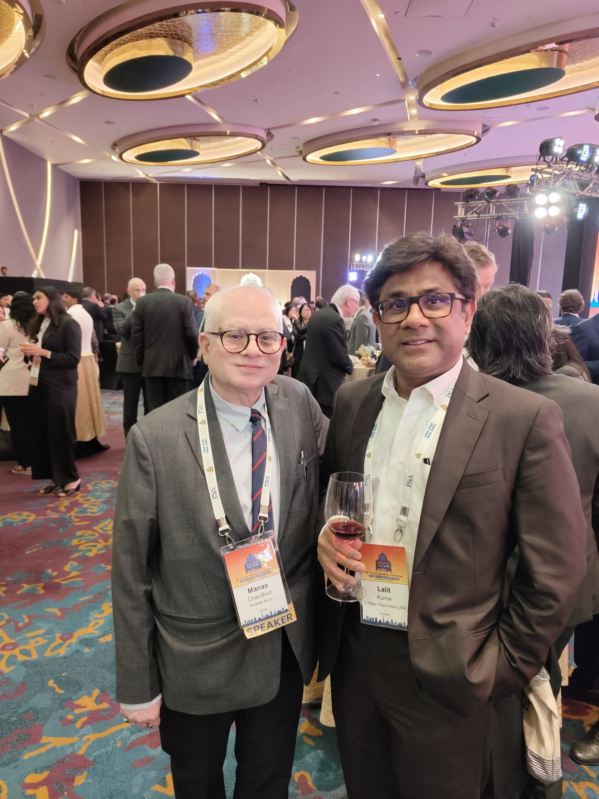 L-R Manas Kumar Chaudhuri of Khaitan & Co and Lalit Kumar of JSA