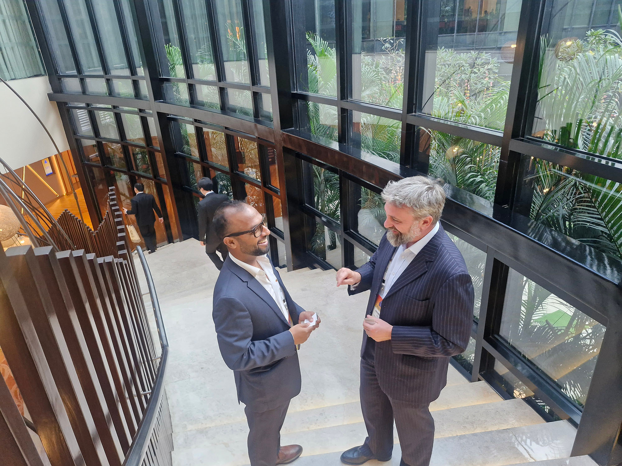 From left: Vivek Bajoria, partner and head of Bangalore office at Khaitan Legal Associates, with Jonathan Ellis, partner at HKA