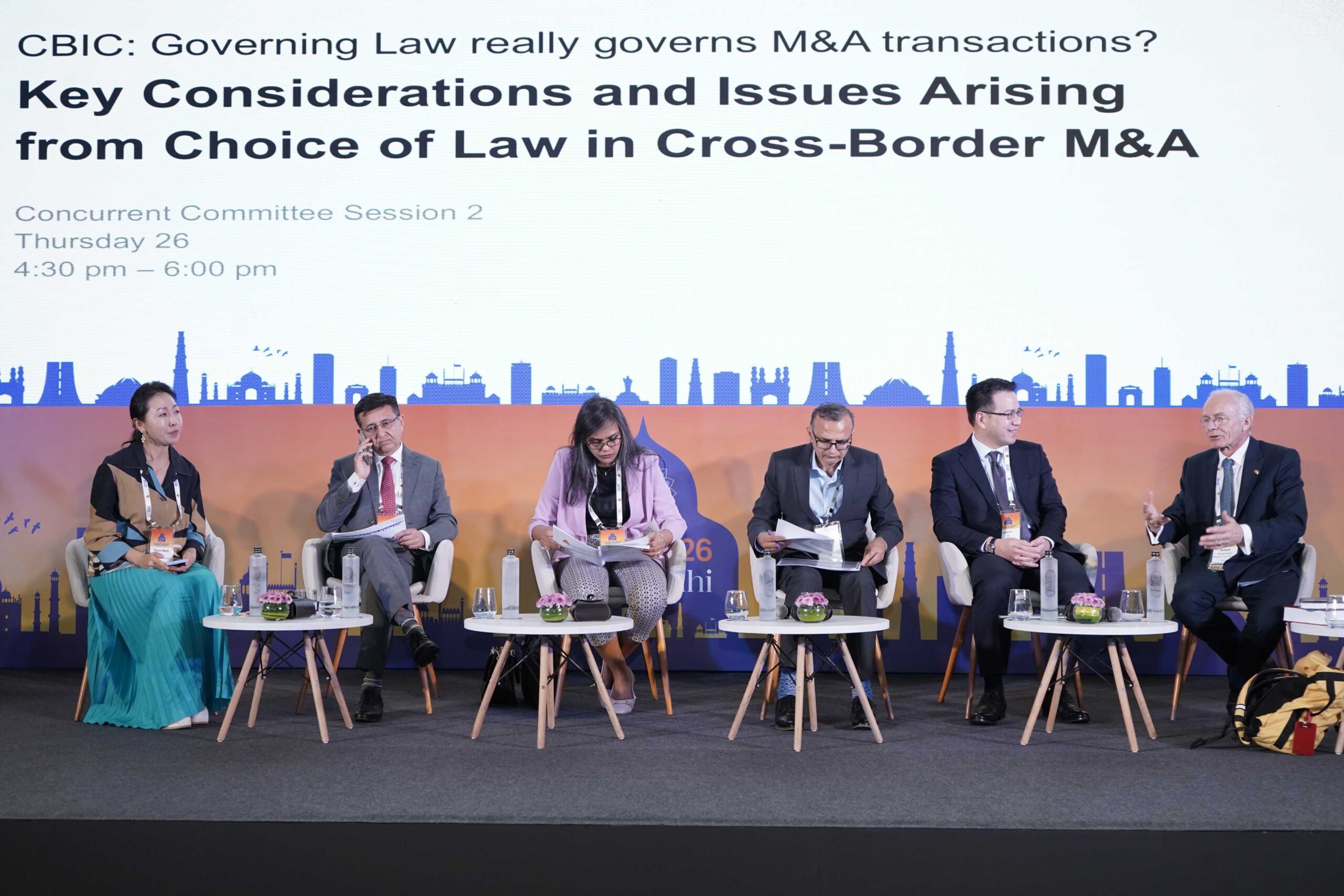 Youn Nam Lee, partner at Bae, Kim & Lee Lcc, Upendra Nath Sharma, partner, JSA, Soni Tiwari, partner, Mori Hamada Singapore, Diwakar Agarwal, partner, Stephenson Harwood, Dubai and Prof. Dr Eckart Brodermann, attorney at