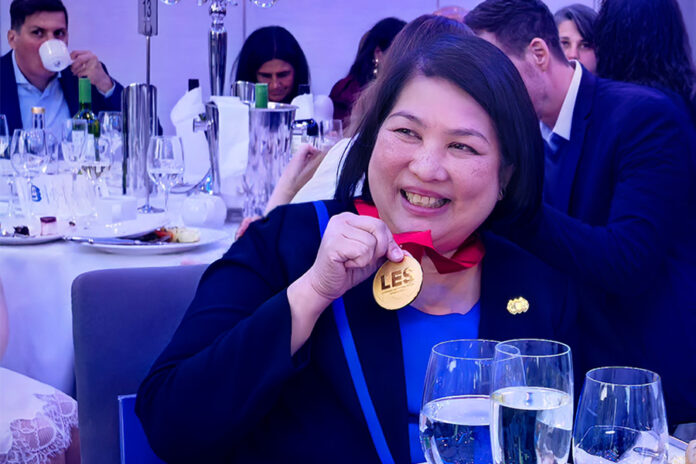 Cruz Marcelo MP is first Filipino LESI Gold Medal winner Patricia Bunye First Filipino LESI Gold Medal Winner