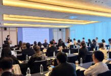 IHCF ? ????, ?????? ??? ??? ????? ?? ?? Lee & Ko partner Yuseok Kim speaks during a seminar at the In-House Counsel Forum spring academy