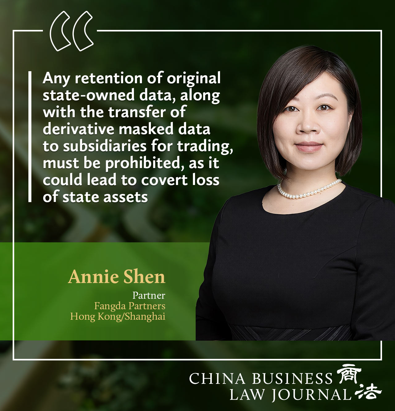 Annie Shen, Fangda Partners ENG