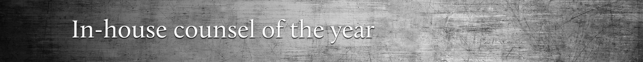 Sub-header banner general counsel of the year