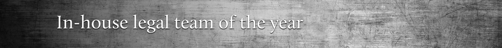 Sub-header banner Legal team of the year