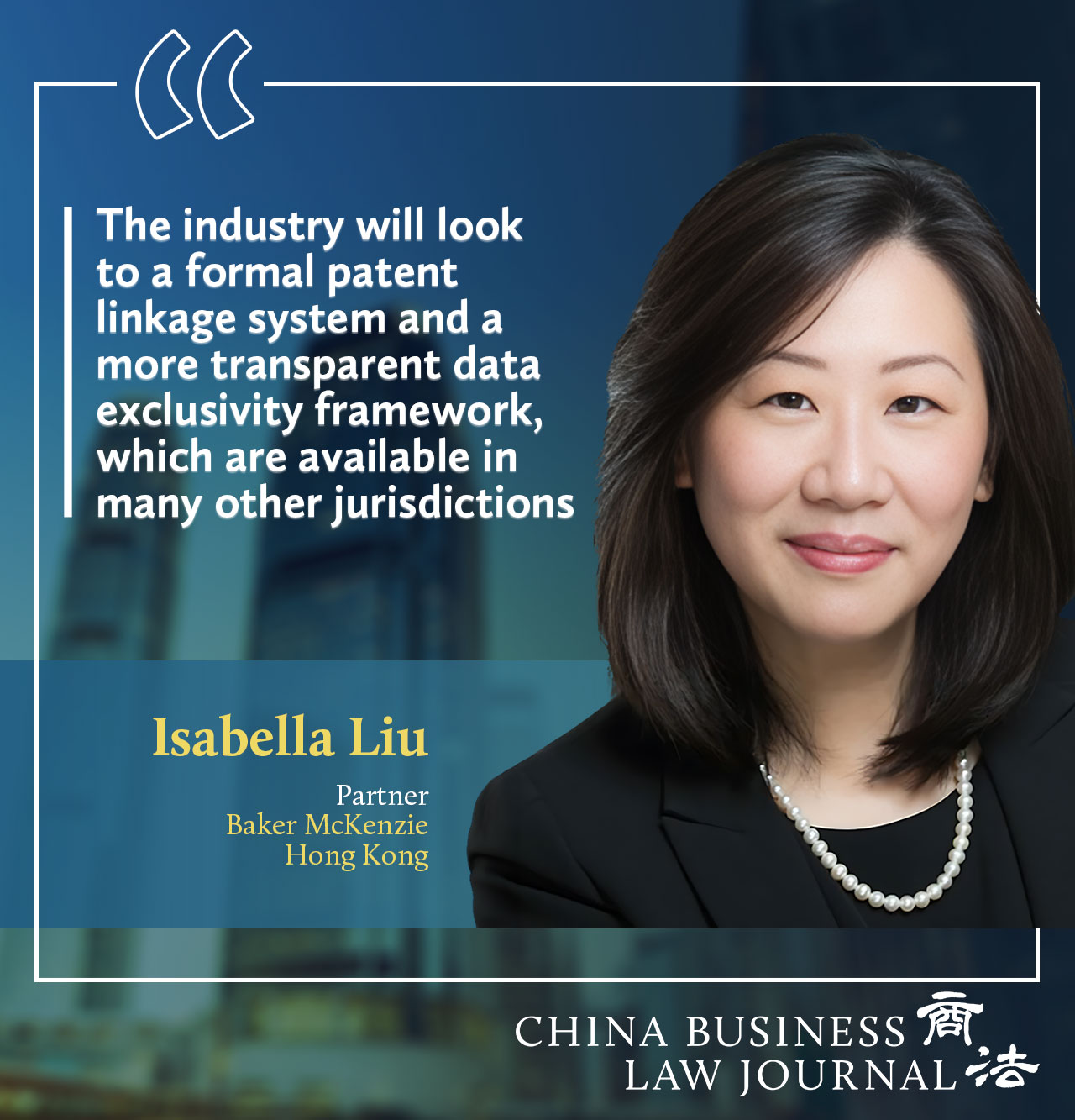 Isabella Liu, Baker McKenzie ENG